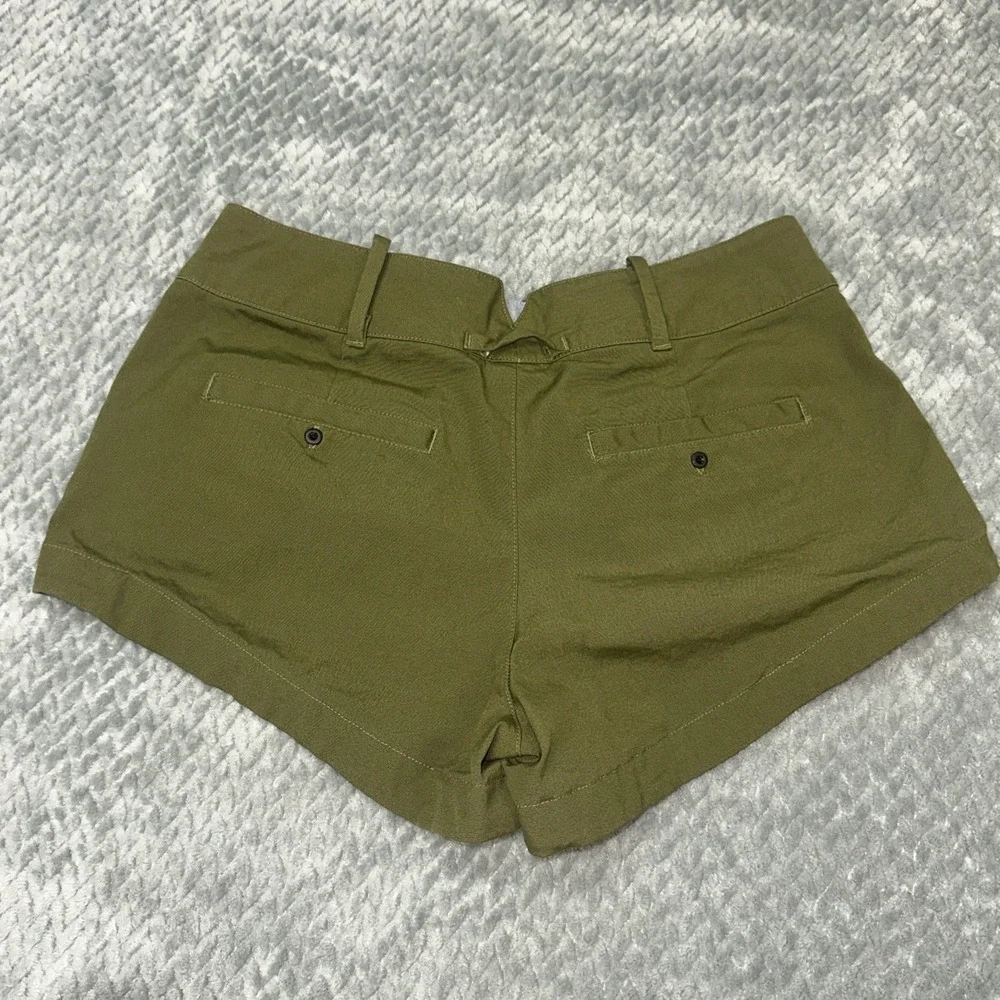 Hurley Shorts Women's 3 Low Rise Mini Micro Shortie Surfer Skater Green Chino‎